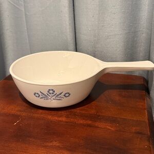 1960s Vintage Corning Ware P-81-B  1 Pint Pt.  Blue Cornflower Menuette Pan